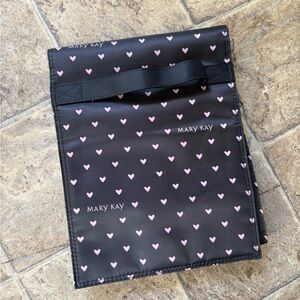 Mary Kay Black Pouch with Pink Hearts